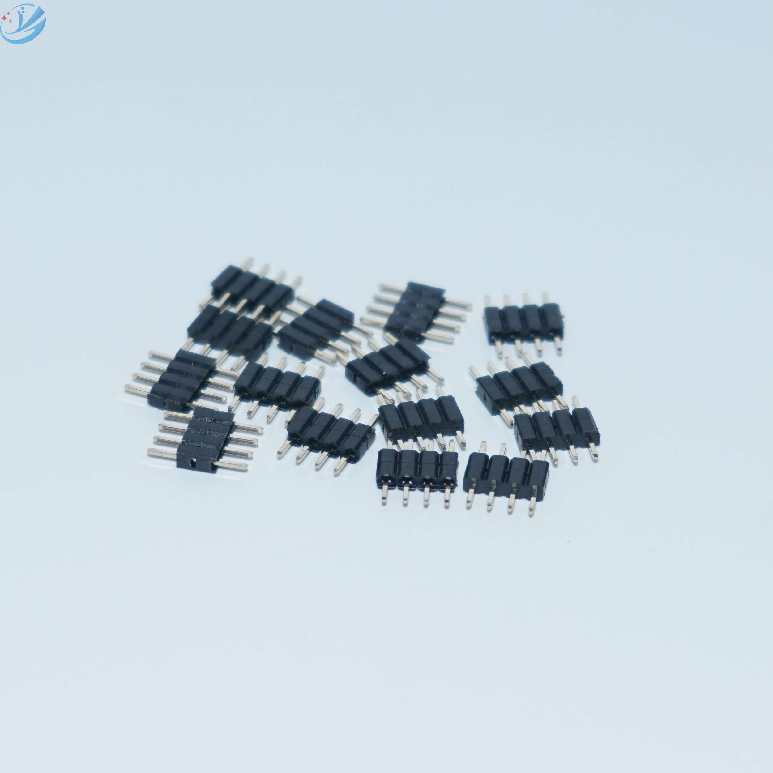 2,0 Pitch 4 Pin Single Row Mand Header DIP Lige