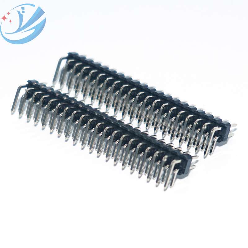 2,54 mm retvinklet dobbeltrækket DIP 40-pin stik